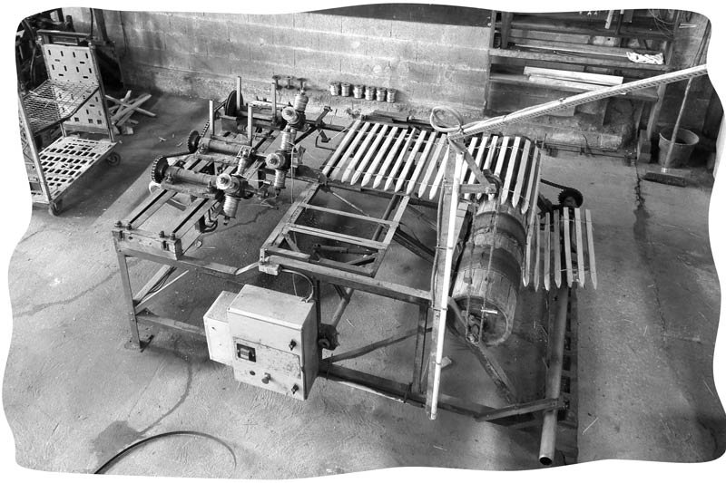 Ancienne machine Photo de la vielle treillageuse