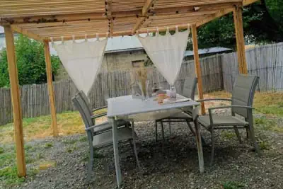 Photo miniature structure d'une pergola