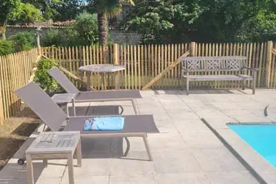 Photo miniature Ganivelle autour d'une plage de piscine